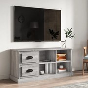 vidaXL Móvel de TV 102x35,5x47,5 cm derivados de madeira cinza sonoma