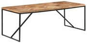 vidaXL Mesa de jantar 200x90x76 cm madeira acácia maciça e mangueira
