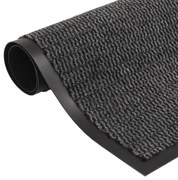vidaXL Tapete controlo de pó retangular tufado 90x150 cm antracite