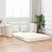 vidaXL Sofá-Cama 2 em 1 Creme 148x71x83 cm Veludo