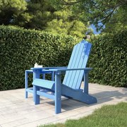 vidaXL Cadeira de jardim Adirondack PEAD ciano
