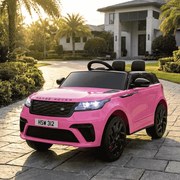 Carro Infantil Mercedes Range Rover Velar 12V, Pneus	Borracha, Assento de couro Rosa