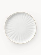 Pratos de pequeno-almoço em porcelana com relevo Sali, 2 uni.