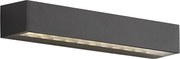 Candeeiro de parede exterior industrial preto 38cm incl. LED IP65 - Hannah