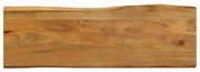 vidaXL Tampo de mesa c/ borda viva 140x40x3,8 cm mangueira maciça