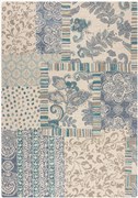Tapete de lã tufado à mão de pelo curto Eloise Patchwork