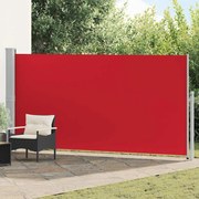 vidaXL Toldo lateral retrátil 160 x 500 cm vermelho