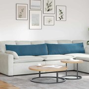 vidaXL Travesseiros de Sofá 2 pcs Azul 145 x 40 cm