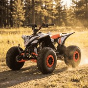 MINI MOTO 4 GASOLINA PARA CRIANÇAS 125cc Roan Ratte R8 automático Laranja