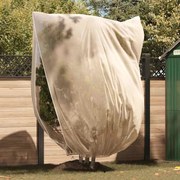 vidaXL Capas de Fleece para Proteção Contra Geada Bege 2,4 x 2 m