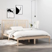 Estrutura de cama 160x200 cm pinho maciço