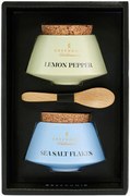Conjunto de temperos Lemon Pepper and Sea Salt Flakes, conjunto de 4