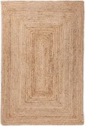 Alfombra Retangular Em Juta Natural Tempo 120 X 180 Cm - Sklum