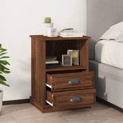 vidaXL Mesas de cabeceira 2 pcs 43x36x60 cm cor carvalho castanho