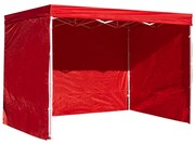 Pack 3 Laterais Lisas para Tendas 3x2 Eco - Vermelho