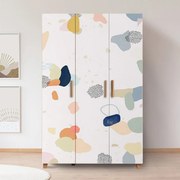 Roupeiro Leva Hedera – Atlantic Pine/Branco – 120x189x48 cm