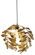 Candeeiro de suspensão vintage dourado antigo 40 cm - Linden