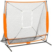 vidaXL Rede p/ treino multidesportivo beisebol 174x76x158,5 cm preto