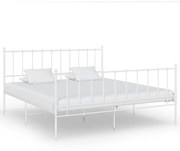 Estrutura de cama 180x200 cm metal branco