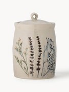 Recipiente artesanal com desenhos de plantas Bea
