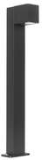 Candeeiro de pé exterior inteligente preto 65 cm IP44 com Wi-Fi GU10 - Baleno