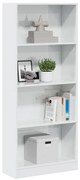 vidaXL Estante 60x24x143 cm derivados de madeira branco brilhante