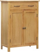 vidaXL Sapateira 76x37x105 cm madeira de carvalho maciça