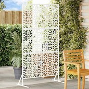 vidaXL Protetor de Privacidade Branco 100 x 50 x 180 cm Aço