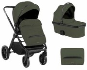 Carrinho de bebé 2 em 1 com alcofa Tiffany 2024 Verde Militar