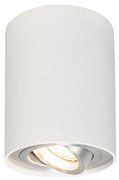 Foco de superfície inteligente branco e aço inclinável Incl. WiFi GU10 - Rondoo up