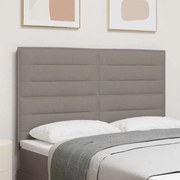 vidaXL Cabeceira Design Lines Taupe 140 cm Tecido