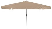 vidaXL Guarda-Sol com Luzes LED 395x245 cm Taupe