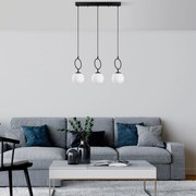 Chandelier Ring – Preto – 75 cm Largura x 185 cm Altura Máx.