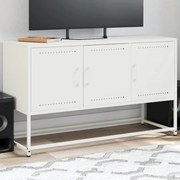vidaXL Móvel de TV 100,5x39x60,5 cm aço branco