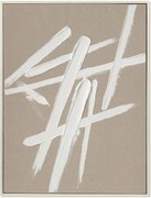 Tela pintada à mão com moldura em madeira Cross