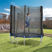 Trampolim de exterior com rede de segurança de Ø180 cm para crianças e adultos