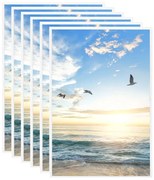 vidaXL Molduras para mesa 5 pcs 21x29,7 cm MDF branco