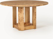 Mesa de jantar redonda em madeira Edward, vários tamanhos