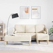 vidaXL Conjunto de Sofás 2 pcs Linho 173 x 131 x 67 cm tecido