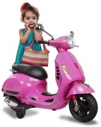 Vespa elétrica infantil 12V Vespa GTS 125 Rosa