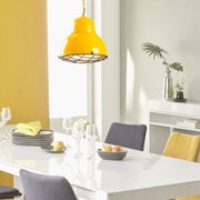 Candeeiro Chandelier Saglam – Amarelo Dourado – 31 cm