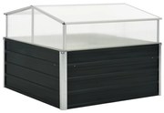 vidaXL Estufa 100x100x77 cm aço galvanizado antracite