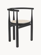 Cadeira com braços em madeira de faia Bukowski