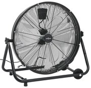 Ventoinha de tambor industrial 60 cm 172,5 W preto