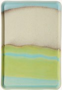 Tabuleiro de servir em esmalte reativo 70's