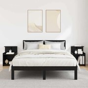 vidaXL Cômodas de Cama 2 pcs Carvalho Preto 40x35x60 cm Madeira Engenheirada
