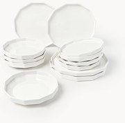 Conjunto de loiça em porcelana Angoli, 4 pessoas (12 uni.)