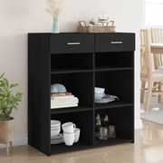 vidaXL Aparador 80x42,5x93 cm cm derivados de madeira preto