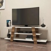 ****  
Móvel TV Flower – Nogueira e Creme – 120x42x33,6 cm

**