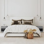vidaXL Mesas de cabeceira com gaveta 2 pcs cinzento sonoma